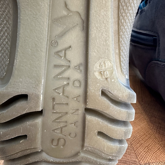 Santana Canada Marinda Womens 10 Grey Turquoise Tall Winter Boots Snow Casual - Picture 9 of 9